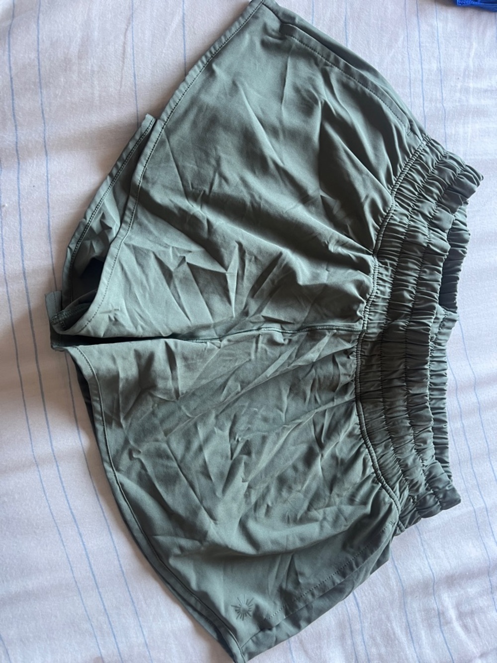 aerie Offline Low-Rise Shorts in Olive